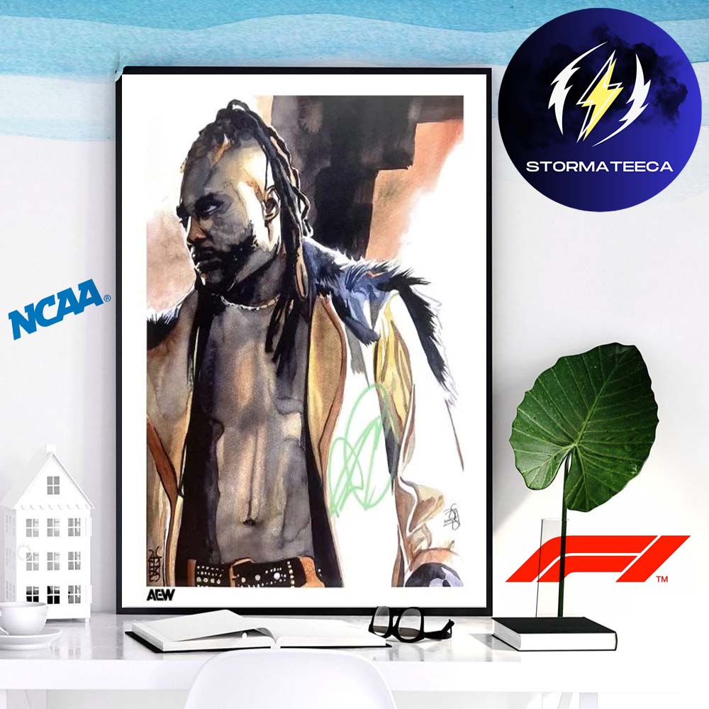 AEW The Art Of Rob Schamberger Swerve Strickland Home Decor Poster Canvas AEW The Art Of Rob Schamberger Swerve Strickland Home Decor Poster Canvas