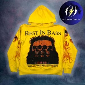 Che Rapper Yeezus Tour Merch Rest In Bass Bas Is The Last Sense Alive C3 Yellow Unisex HoodieShirt