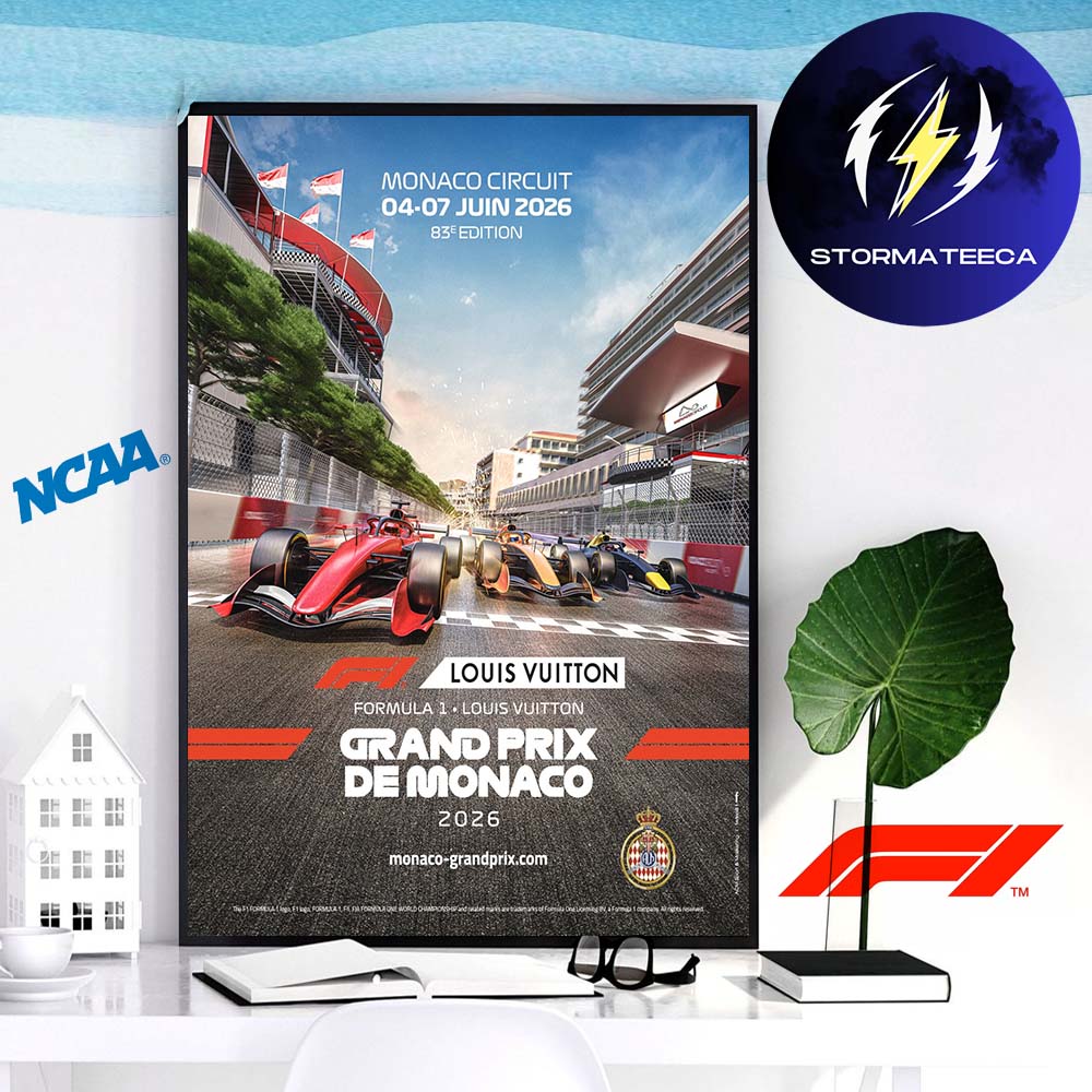 F1 Grand Prix De Monaco 2026 On June 4-7 2026 Home Decor Poster Canvas