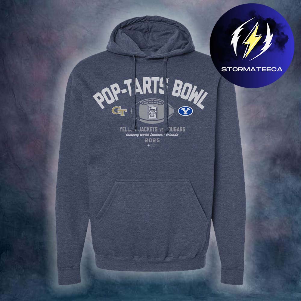Georgia Tech Yellow Jackets x BYU Cougars NFL 2025 Pop Tarts Bowl 2 Team Matchup HoodieShirt Georgia Tech Yellow Jackets x BYU Cougars NFL 2025 Pop Tarts Bowl 2 Team Matchup HoodieShirt