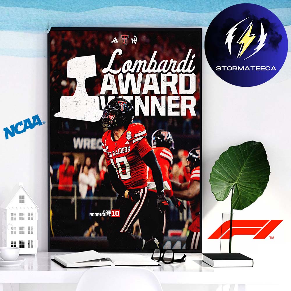 Jacob Rodriguez From Texas Tech Red Raiders Won 2025 Lombardi Award Home Decor Poster Canvas Jacob Rodriguez From Texas Tech Red Raiders Won 2025 Lombardi Award Home Decor Poster Canvas