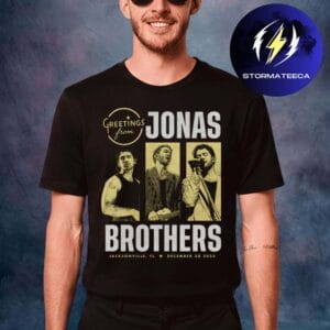 Jonas Brothers Merch Greetings From Your Hometown Jacksonville FL Unisex T-Shirt