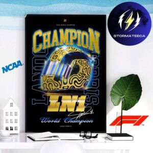 Lando Norris Merch World Champion 2025 Collection F1 Championship Home Decor Poster Canvas
