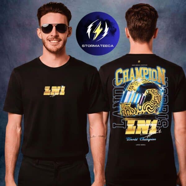 Lando Norris Merch World Champion 2025 Collection F1 Championship Two Sided Unisex T-Shirt