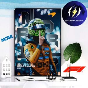 Lando Norris World Champion 2025 F1 Collection World Drivers’ Championship Win Home Decor Poster Canvas