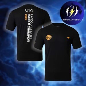 Lando Norris World Champion 2025 F1 Collection World Drivers’ Championship Win T-Shirt