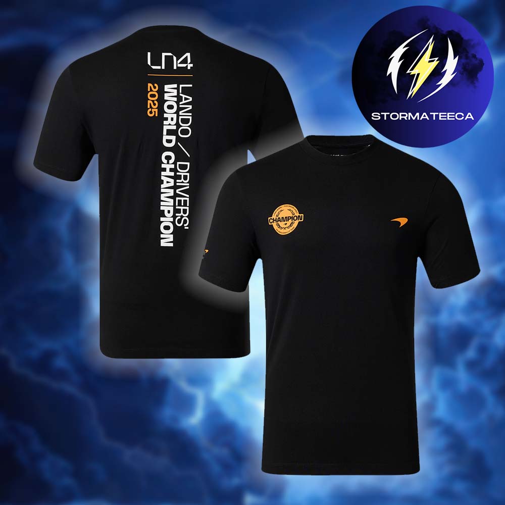 Lando Norris World Champion 2025 F1 Collection World Drivers’ Championship Win T-Shirt Lando Norris World Champion 2025 F1 Collection World Drivers’ Championship Win T-Shirt
