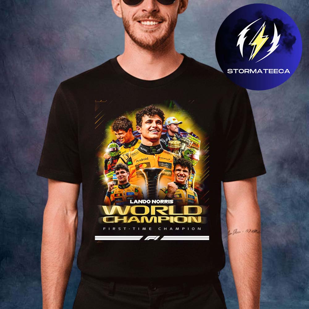 Lando Norris World Champion 2025 F1 First Time Champion Unisex T-Shirt Lando Norris World Champion 2025 F1 First Time Champion Unisex T-Shirt