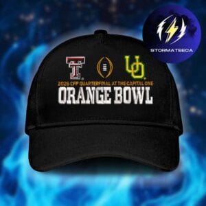 Texas Tech Red Raiders Vs Oregon Ducks College Football Playoff 2026 Orange Bowl Classic Cap Hat Snapback