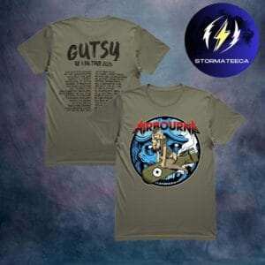 Airbourne Merch Gusty UK & EU Tour 2026 Bombshell Two Sided Unisex T-Shirt