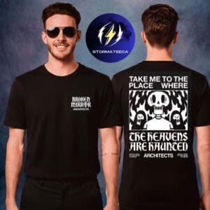 Architects Broken Mirror Tour 2026 Merch Heavens Black Two Sided Unisex T-Shirt