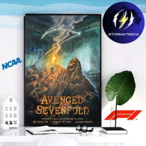 Avenged Sevenfold Exclusive Poster Sao Paulo Brazil At Allianz Farque On January 31 2026 Home Decor Poster Canvas