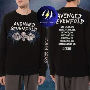 Avenged Sevenfold Merch Pop Up Brazil Life Is But A Dream Latin America Tour 2026 Schedule Long Sleeve Shirt