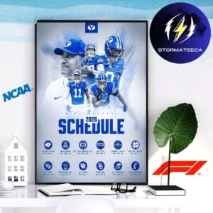 Byu Cougars 2026 Season NCAA Schedule Home Decor Poster Canvas
