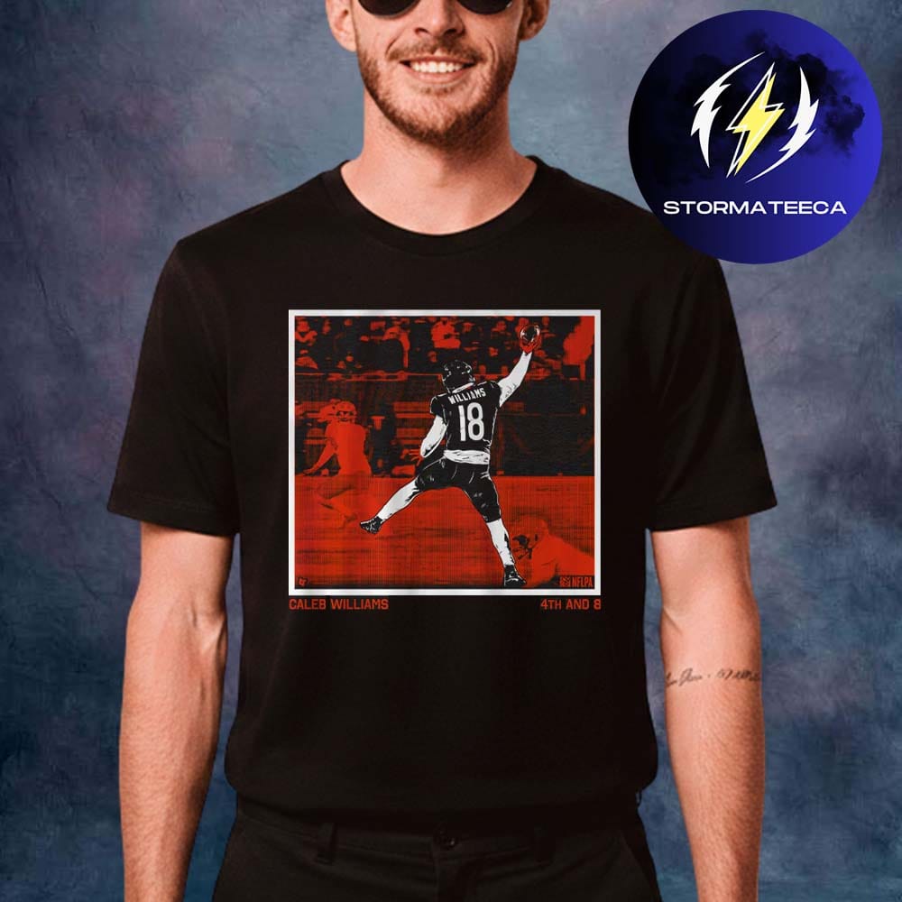 Caleb Williams Chicago Bears 4th & 8 Unisex T-Shirt Caleb Williams Chicago Bears 4th & 8 Unisex T-Shirt