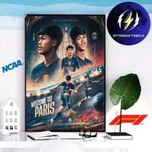 Celebrates Dro Fernandez Welcome To PSG Home Decor Poster Canvas