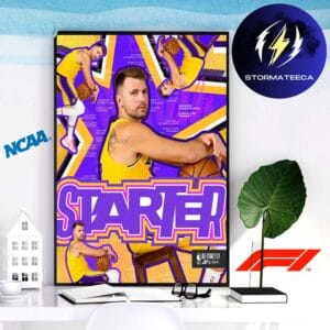 Congrats Luka Doncic From Los Angeles Lakers All Star Starter 2026 Home Decor Poster Canvas