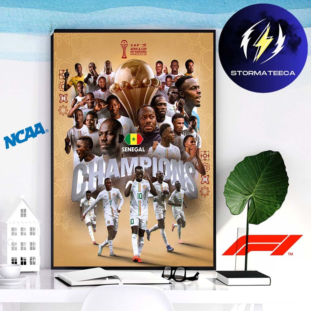 Congratulations Senegal Are Afcon Champions 2025 Home Decor Poster Canvas Congratulations Senegal Are Afcon Champions 2025 Home Decor Poster Canvas