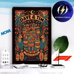 Dave Matthews & Tim Reynolds Mexico 2026 Poster Event At Moon Palace In Riviera Maya MX On January 21-24 2026 Home Decor Poster Canvas