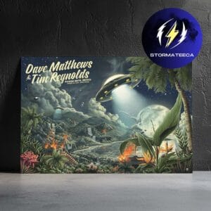 Dave Matthews & Tim Reynolds Mexico 2026 Poster Show At Moon Palace In Riviera Maya MX On January 23 2026 Home Decor Poster Canvas