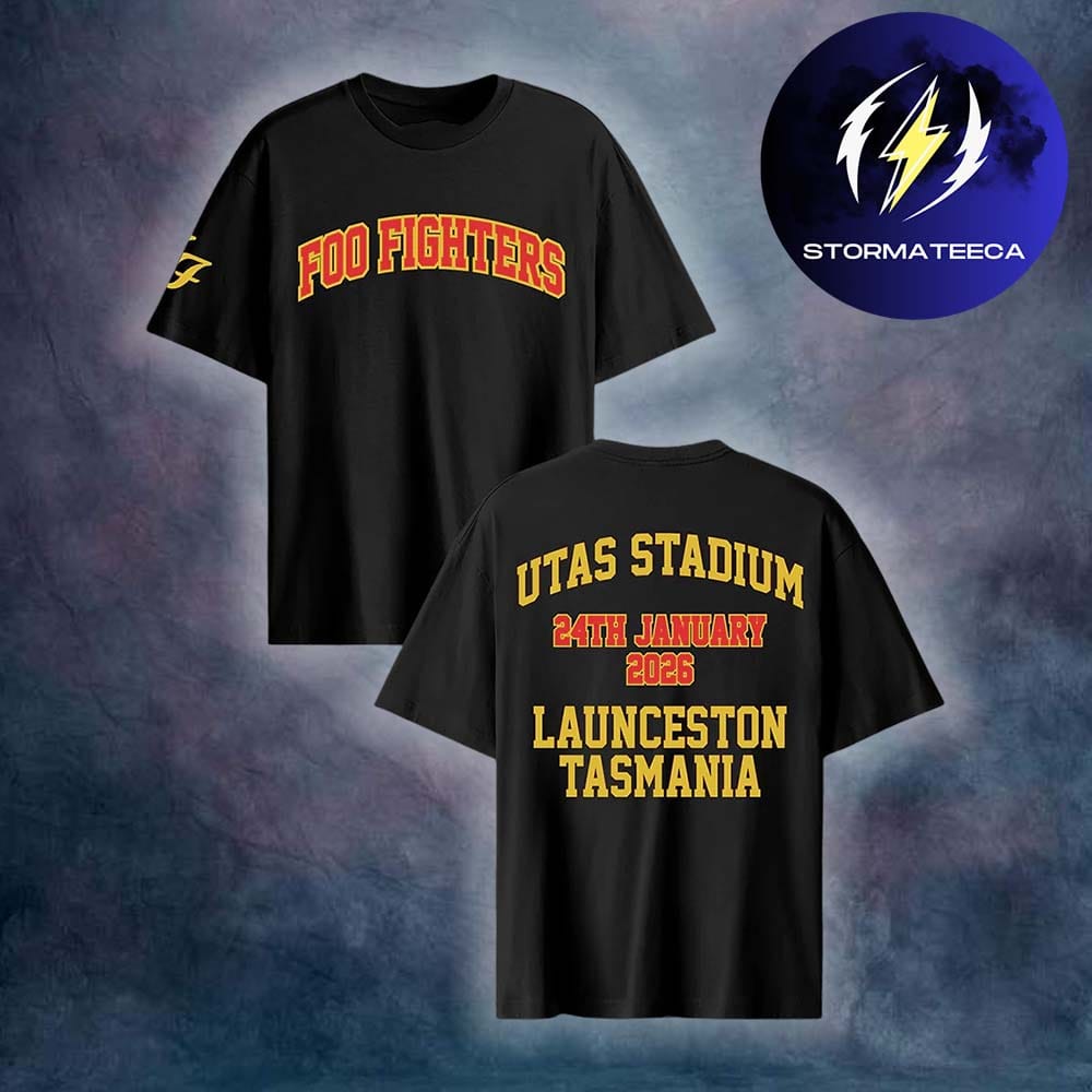 Foo Fighters Merch Australia Tour 2026 At Utas Stadium On January 24 2025 Utas Stadium Unisex T-Shirt Foo Fighters Merch Australia Tour 2026 At Utas Stadium On January 24 2025 Utas Stadium Unisex T-Shirt