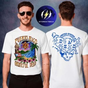 Grateful Dead Merch Puerto Rico United States Of Dead Two Sided Unisex T-Shirt