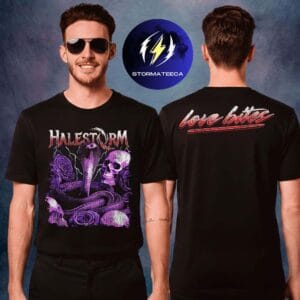 Halestorm Merch Love Bites Two Sided Unisex T-Shirt
