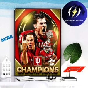 Indiana Hoosiers Are 2026 National Champions The First Time Ever Home Decor Poster Canvas