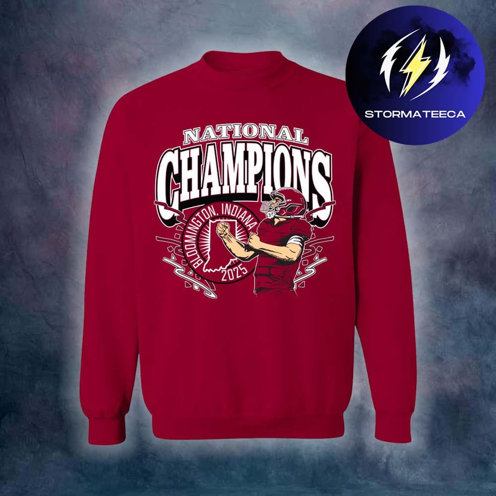 Indiana Hoosiers Merch 2025-2026 CFP Champions Player Unisex SweatShirt Indiana Hoosiers Merch 2025-2026 CFP Champions Player Unisex SweatShirt