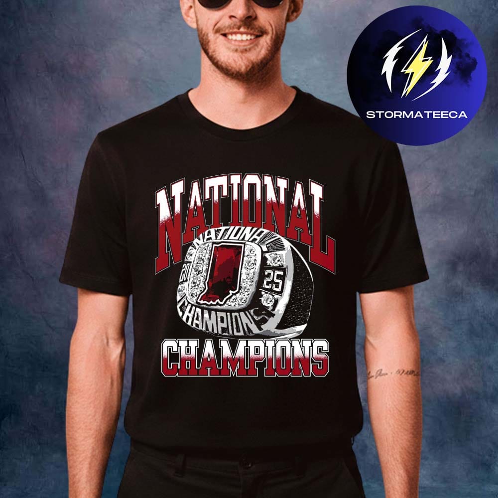 Indiana Hoosiers Merch 2025-2026 CFP Champions Ring Unisex T-Shirt Indiana Hoosiers Merch 2025-2026 CFP Champions Ring Unisex T-Shirt
