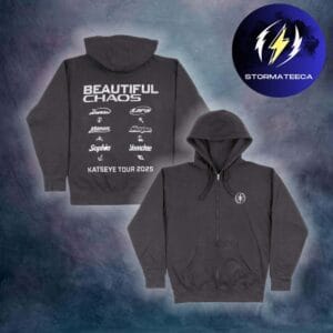 Katseye Merch Beautiful Chaos Katseye’s 2025 NA Tour Zip Up Hoodie
