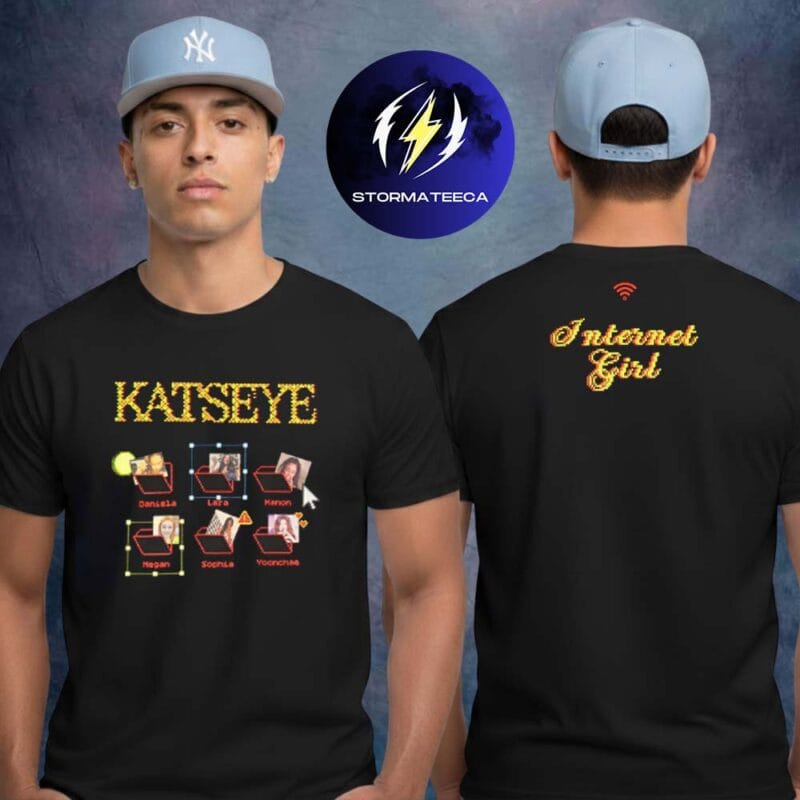 Katseye Merch Internet Girl Two Sided Unisex T Shirt