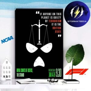 Kneecap At Royal Courts Of Justice In The Strand UK On January 14th 2026 Home Decor Poster Canvas