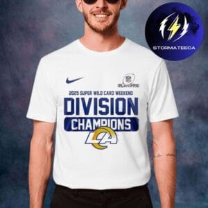 Los Angeles Rams NFL 2025 Super Wild Card Weekend Division Champions Unisex T-Shirt