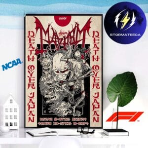 Mayhem Death Over Japan Tour 2026 Home Decor Poster Canvas