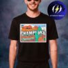 Miami Hurricanes College Football Playoff 2026 Fiesta Bowl Champions Scoring Drive Two Sided Unisex T-Shirt