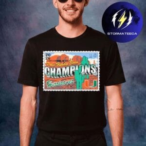 Miami Hurricanes 2026 Vrbo Fiesta Bowl Champions Poster Unisex T-Shirt