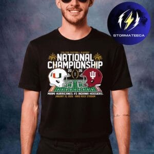 Miami Hurricanes Vs Indiana Hoosiers College Football Playoff 2026 National Championship Final Showdown Unisex T-Shirt
