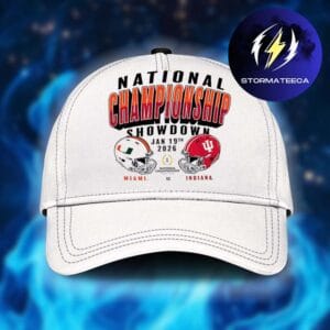 Miami Hurricanes Vs Indiana Hoosiers College Football Playoff 2026 National Championship Game Matchup Helmet Classic Cap Hat Snapback