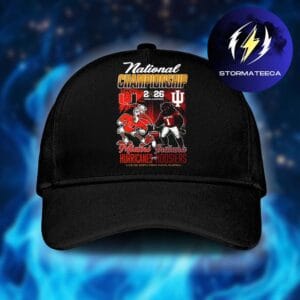 Miami Hurricanes Vs Indiana Hoosiers College Football Playoff 2026 National Championship Mascot Classic Cap Hat Snapback