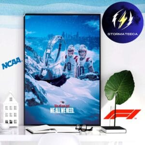 New England Patriots At The Top Of The AFC Mountain We All We Got We All We Need Home Decor Poster Canvas