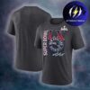New England Patriots 2025 AFC Champions Merch Glory Shield Helmet Navy T-Shirt