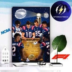 New England Patriots NFL 2025 Super Wild Card Weekend Division Champions Beat LA Home Decor Poster Canvas