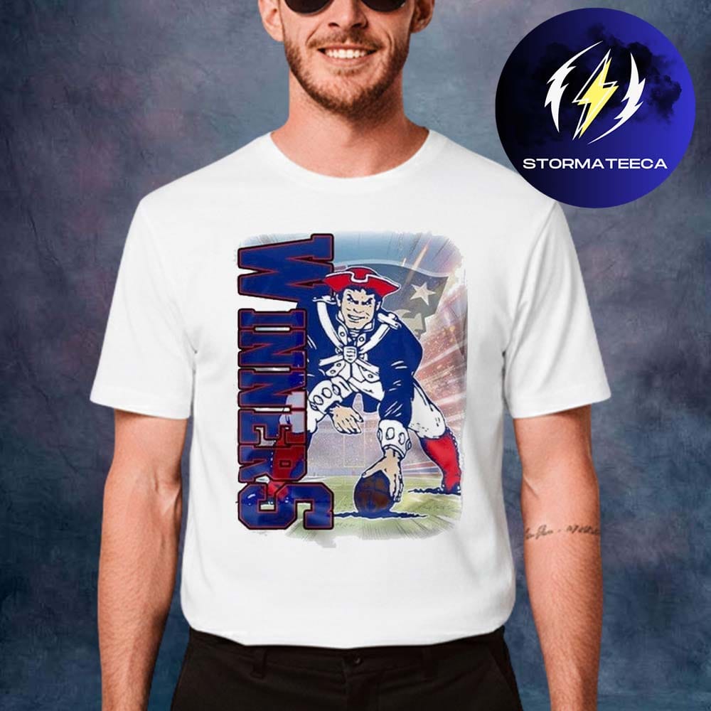 New England Patriots Playoffs 2025 Super Wild Card Weekend Division Champions Mascot Unisex T-Shirt New England Patriots Playoffs 2025 Super Wild Card Weekend Division Champions Mascot Unisex T-Shirt
