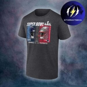 New England Patriots Vs Seattle Seahawks Super Bowl LX Matchup Final Battle Charcoal T-Shirt