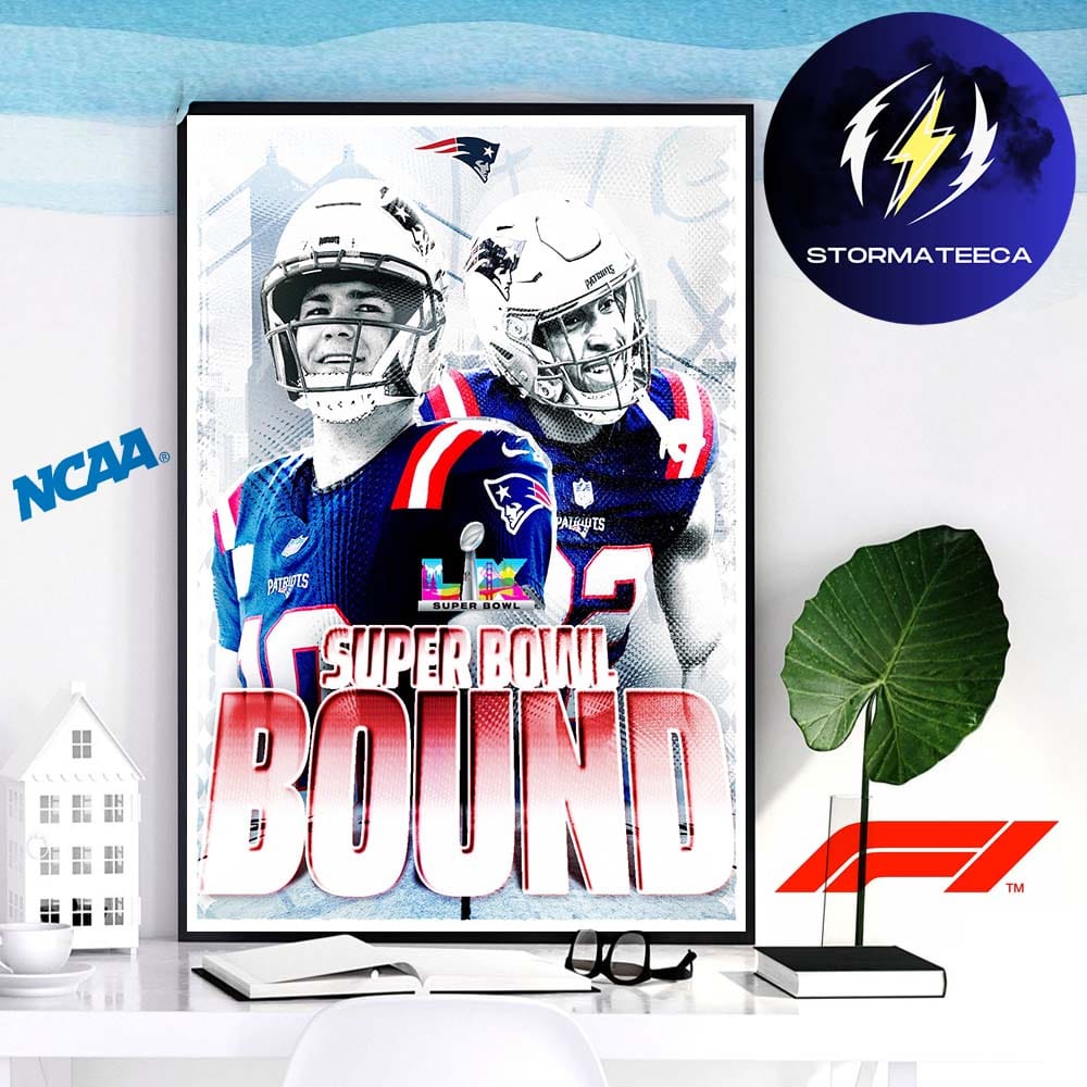 New England Patriots Wins The AFC Title And Headed To Super Bowl LX Home Decor Poster Canvas New England Patriots Wins The AFC Title And Headed To Super Bowl LX Home Decor Poster Canvas