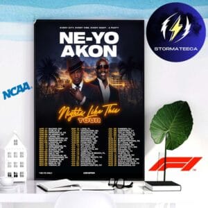 Neyo x Akon Night Like This Tour Schedule Every City Every Vibe Every Night A Party Home Decor Poster Canvas