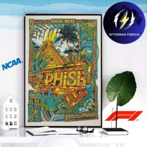 Phish Dry Goods Mexico Poster Show At Moon Palace Cancun In Mexico On January 28-31 2026 Home Decor Poster Canvas