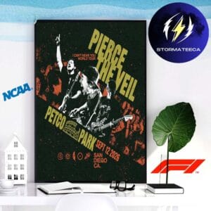Pierce The Veil I Cant Hear You World Tour At Petco Park In San Diego CA On September 12 2026 Home Decor Poster Canvas