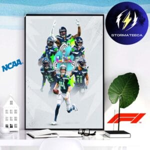 Seattle Seahawks Super Bowl LX Player Squad Home Decor Poster Canvas